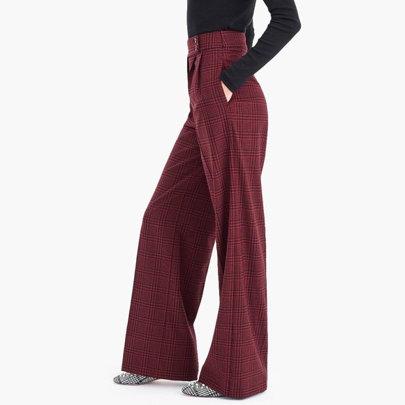 J. Crew Pants - NWT J. Crew high waisted pant in red plaid size 8